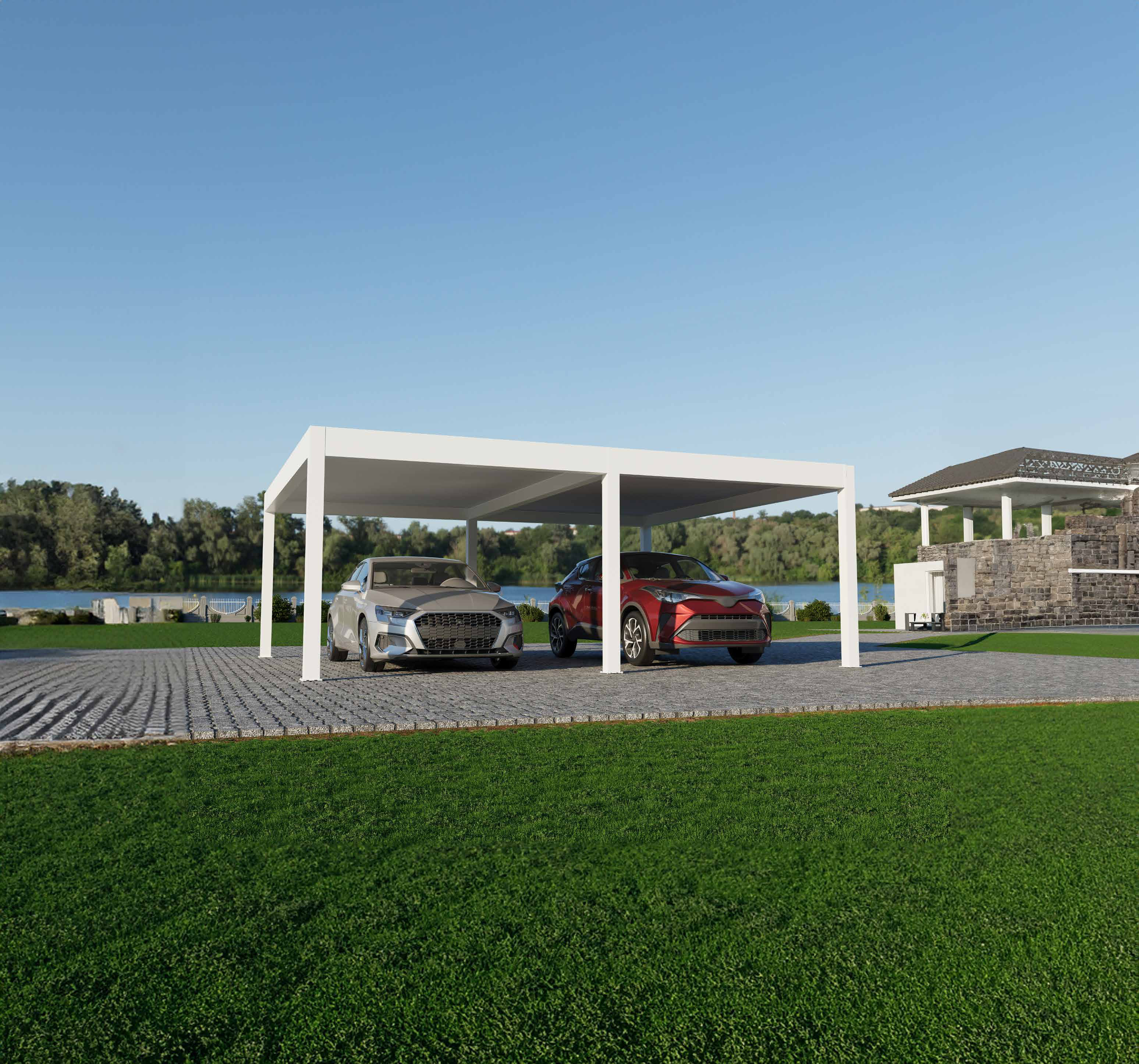 Carport GRANDLUX toit plat en Charente-Maritime